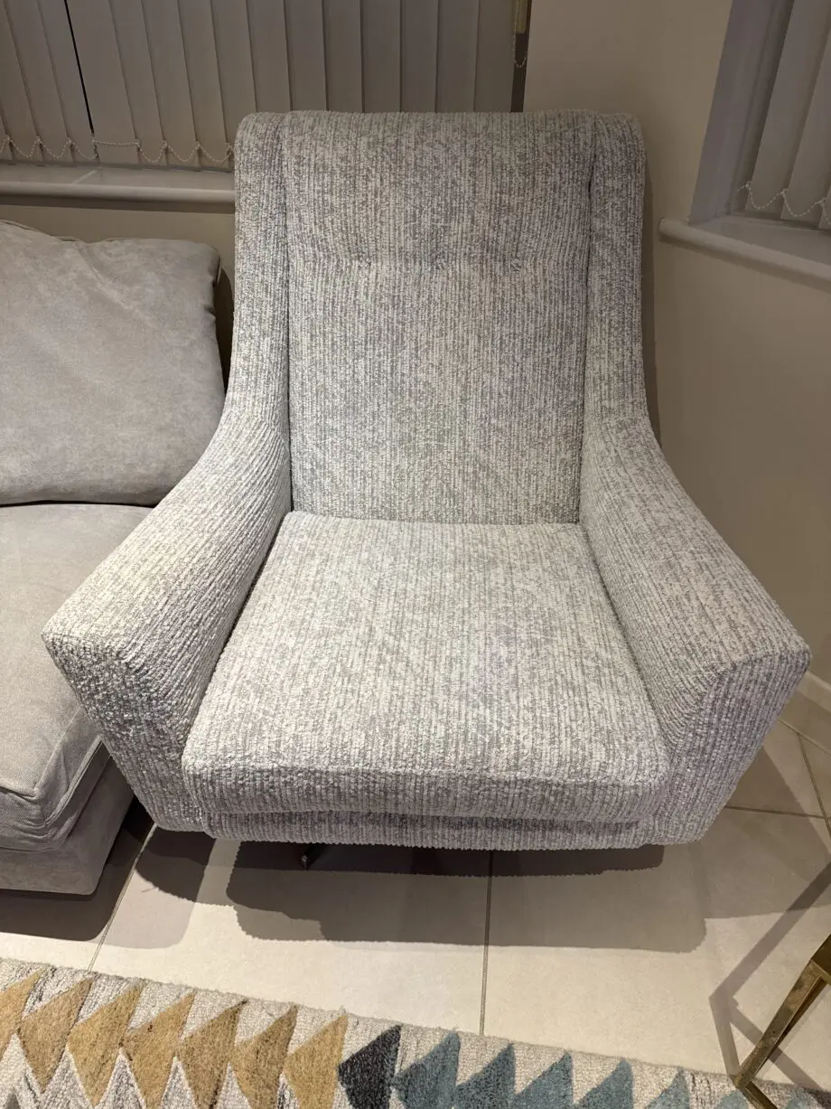 4 seater sofa, arm chair with foot stool