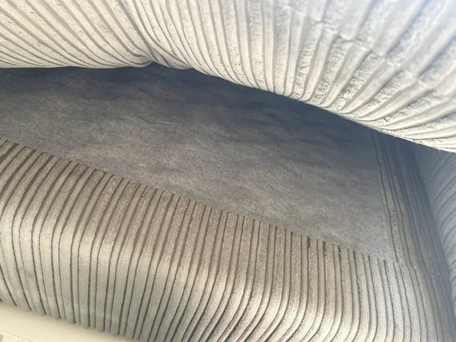 Dfs grey jumbo cord corner sofa