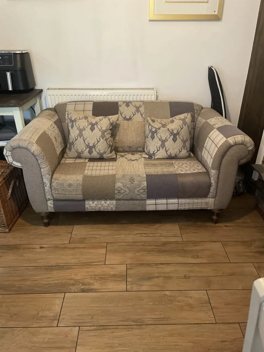 DFS Patchwork 2 seater sofa