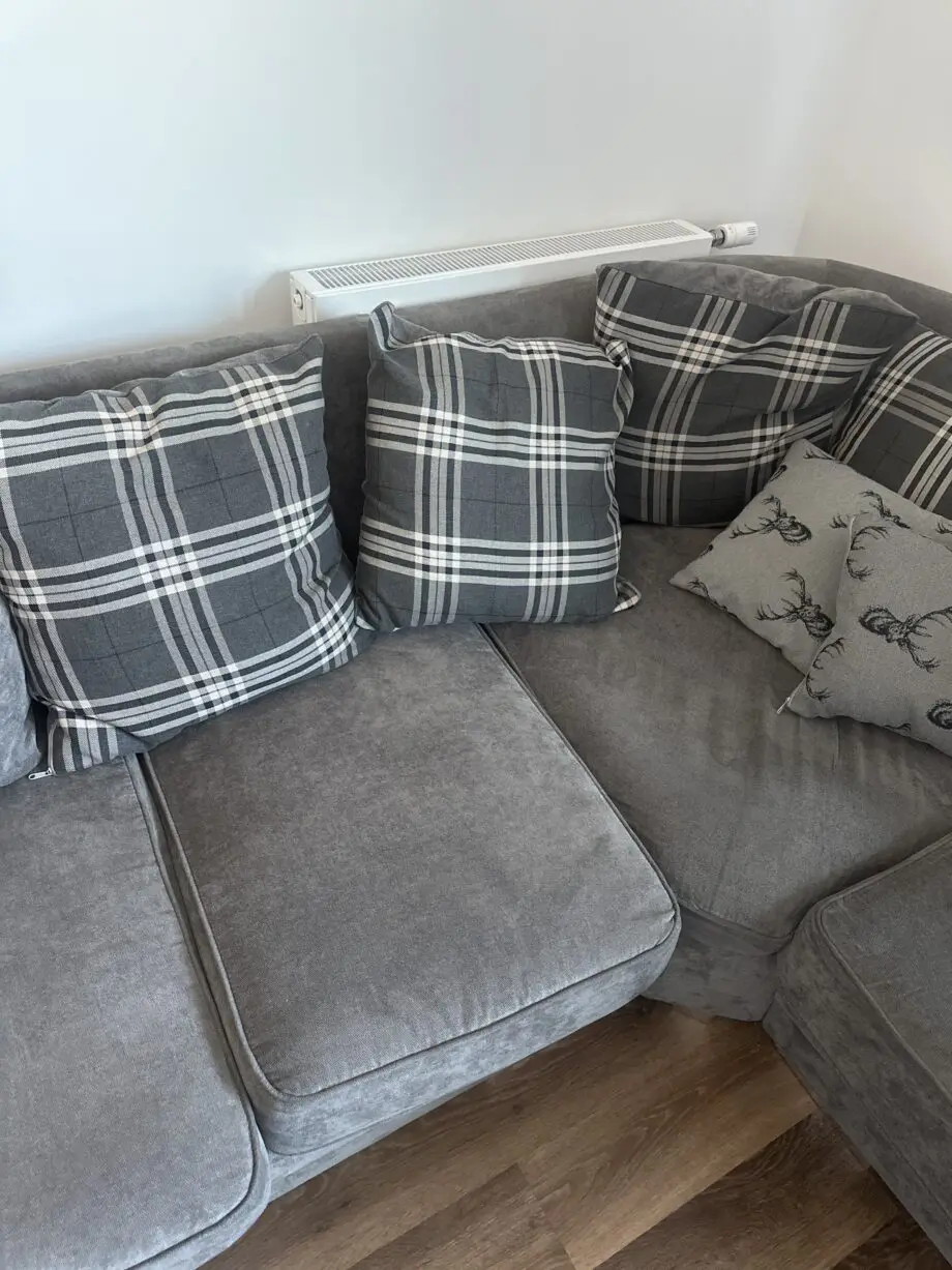 Grey L Shaped Corner Sofa