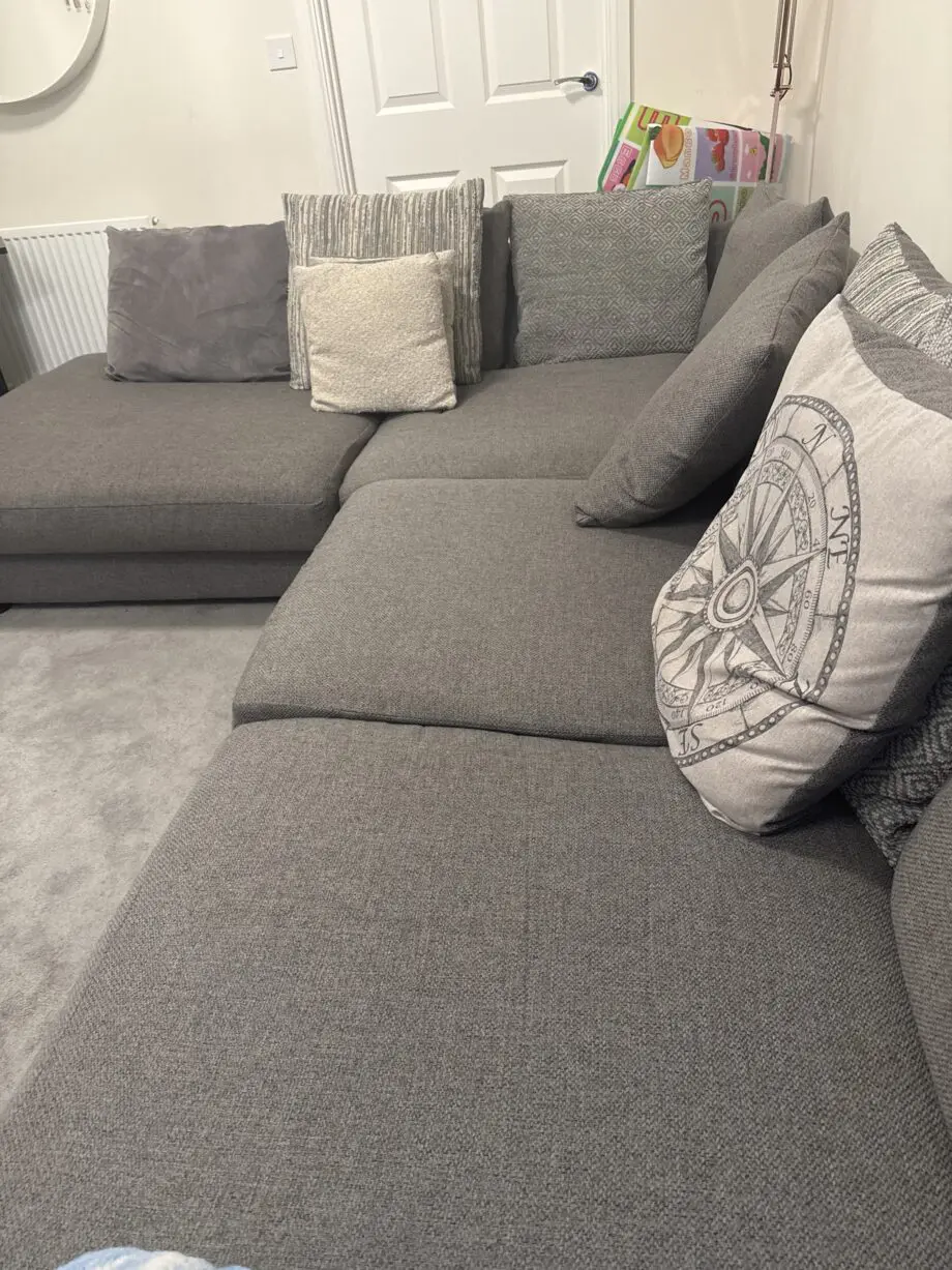 DFS GREY CORNER SOFA
