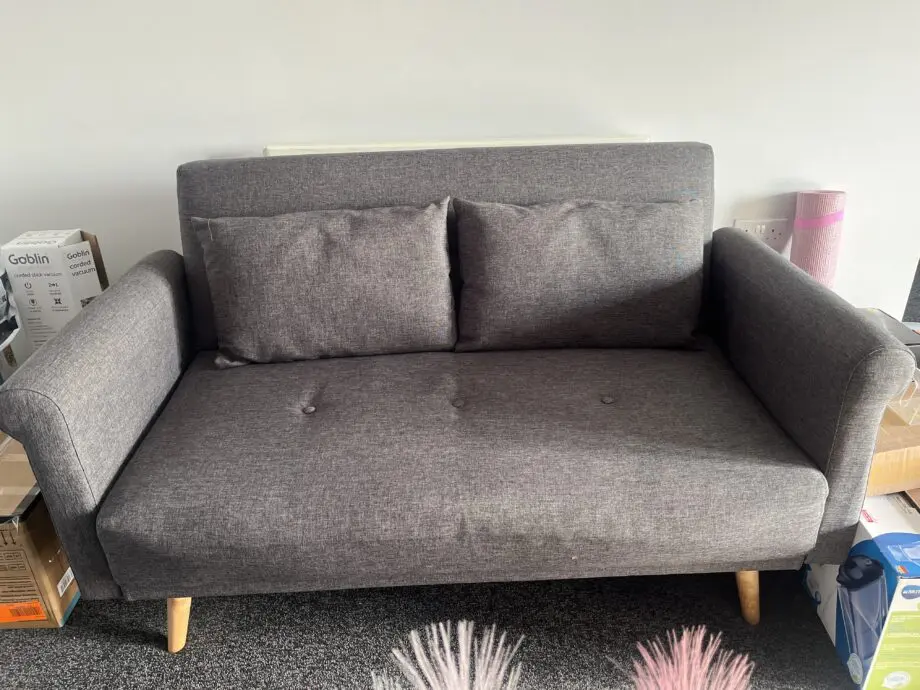 Argos Home Evie Fabric 2 Seater Sofa in a Box - Charcoal