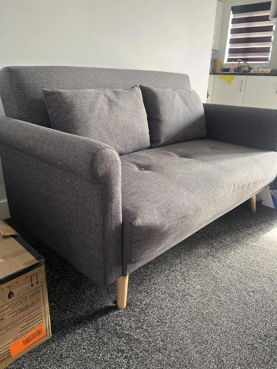 Argos Home Evie Fabric 2 Seater Sofa in a Box - Charcoal