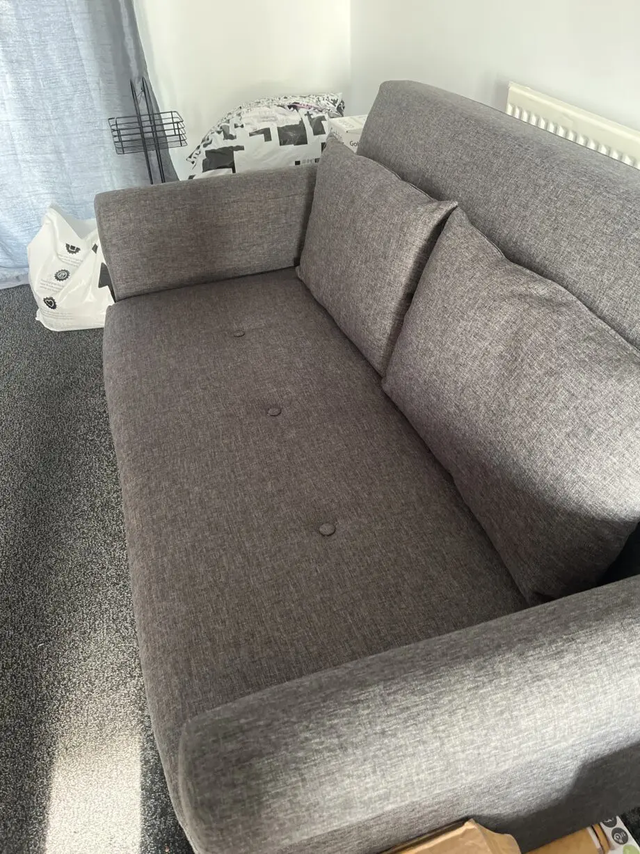 Argos Home Evie Fabric 2 Seater Sofa in a Box - Charcoal
