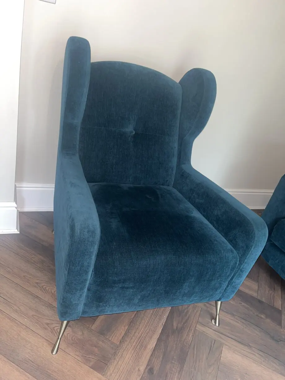 Sofology Teal Midland Hill Wingback chair
