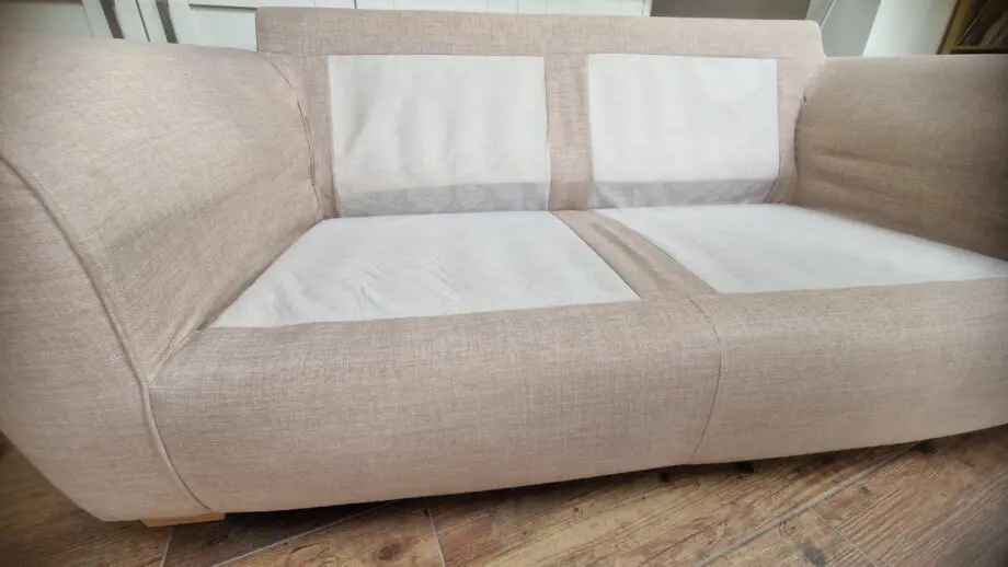 Large 2 seater fabric sofa