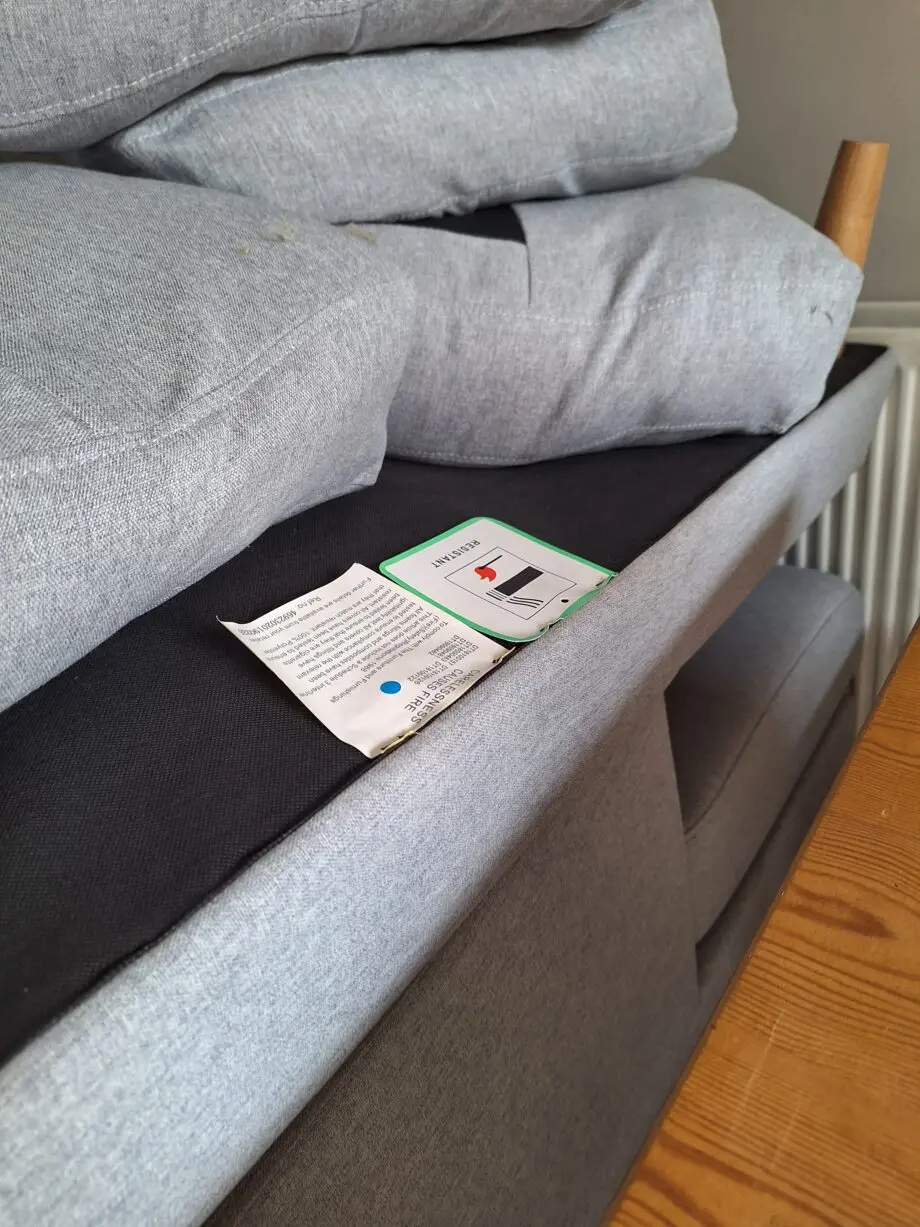 Grey L/corner sofa