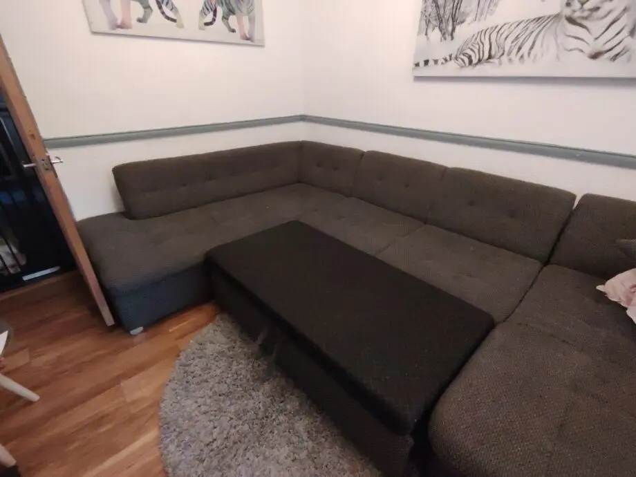 Grey large sofa