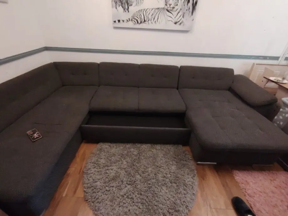 Grey large sofa