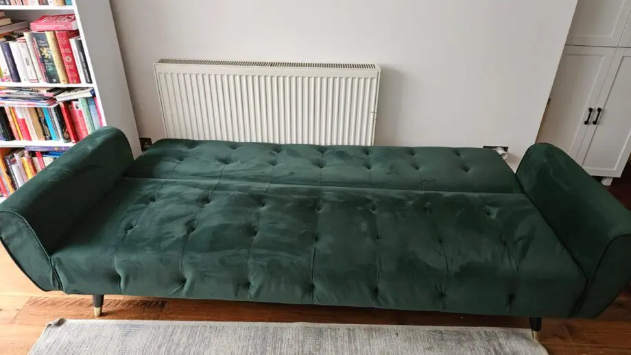 Emerald green 3 seater sofa bed - Jahnke 🇩🇪, perfect condition