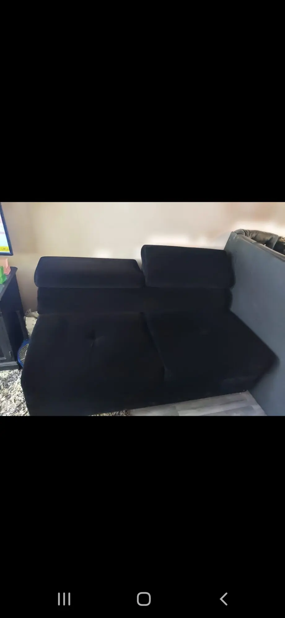 Two seater sofa with storage