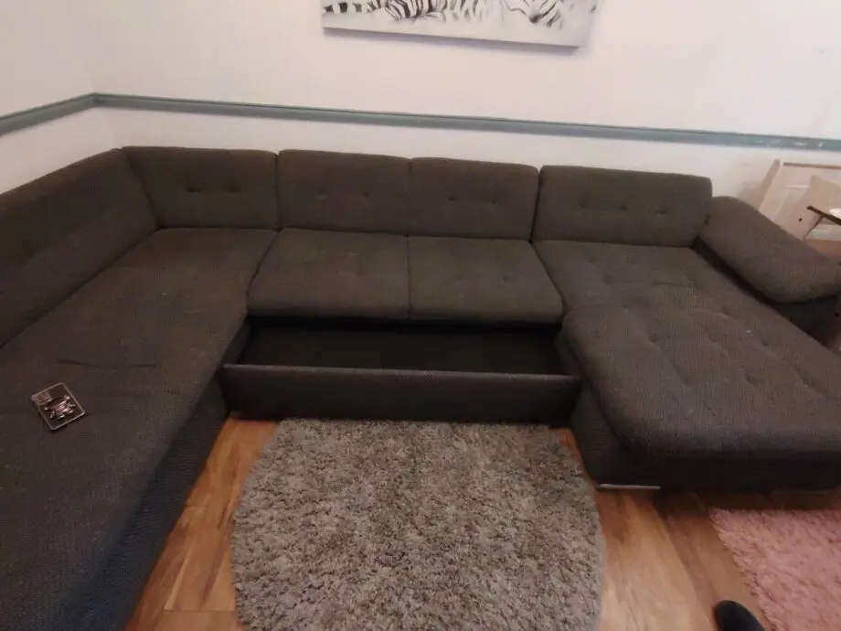 Grey large sofa