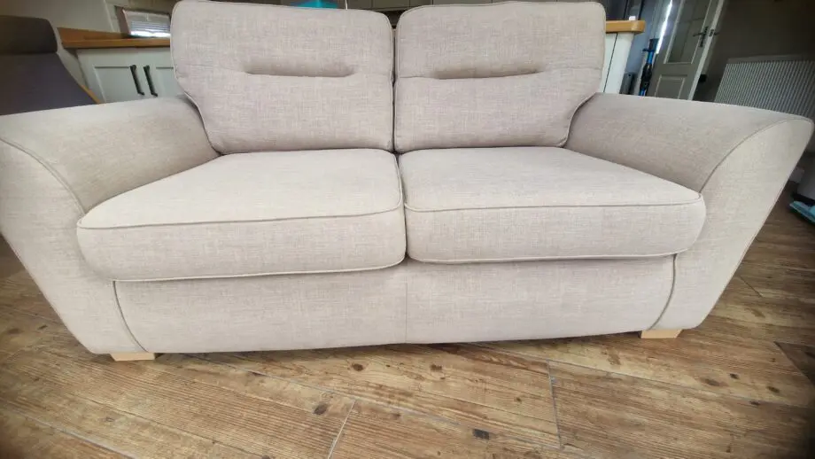 Large 2 seater fabric sofa