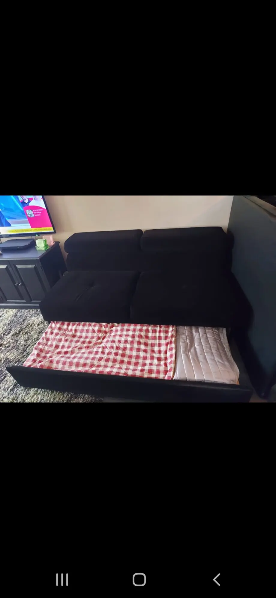 Two seater sofa with storage