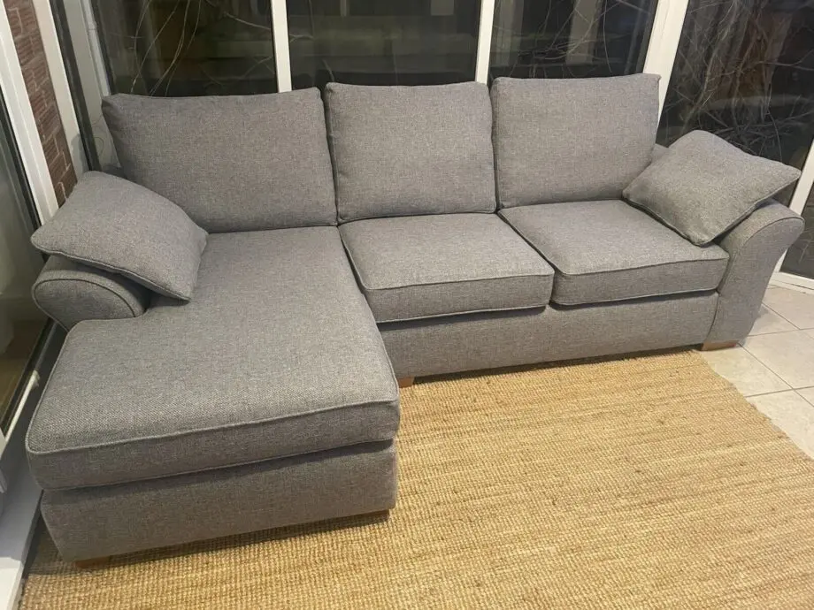Next Brand Corner Sofa || Grey Fabric Cash On Delivery Available