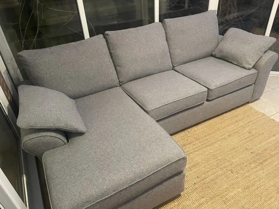 Next Brand Corner Sofa || Grey Fabric Cash On Delivery Available