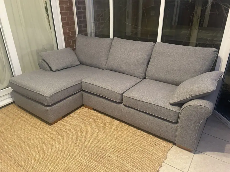 Next Brand Corner Sofa || Grey Fabric Cash On Delivery Available