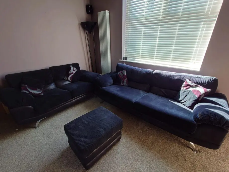 CSL Stellor 3 Str Ripple Black/Aubergine 3 STR, 2 STR and F/Stool Sofa Set