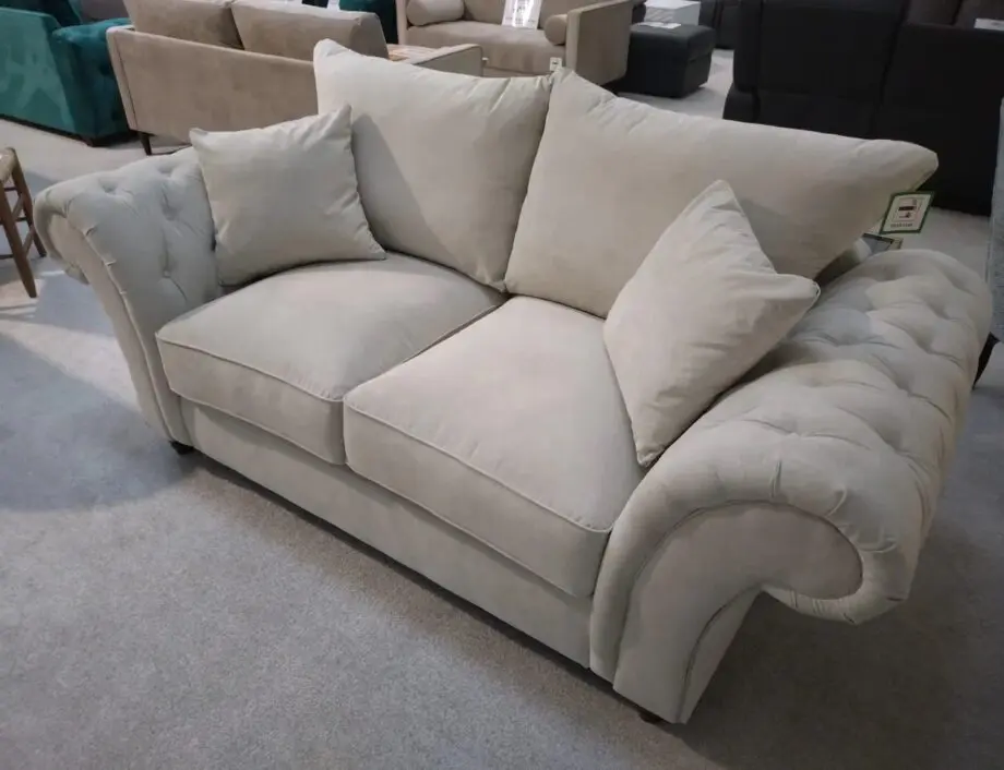 Windsor Chesterfield Sofa Set || Cream Colour Free Home Delivery