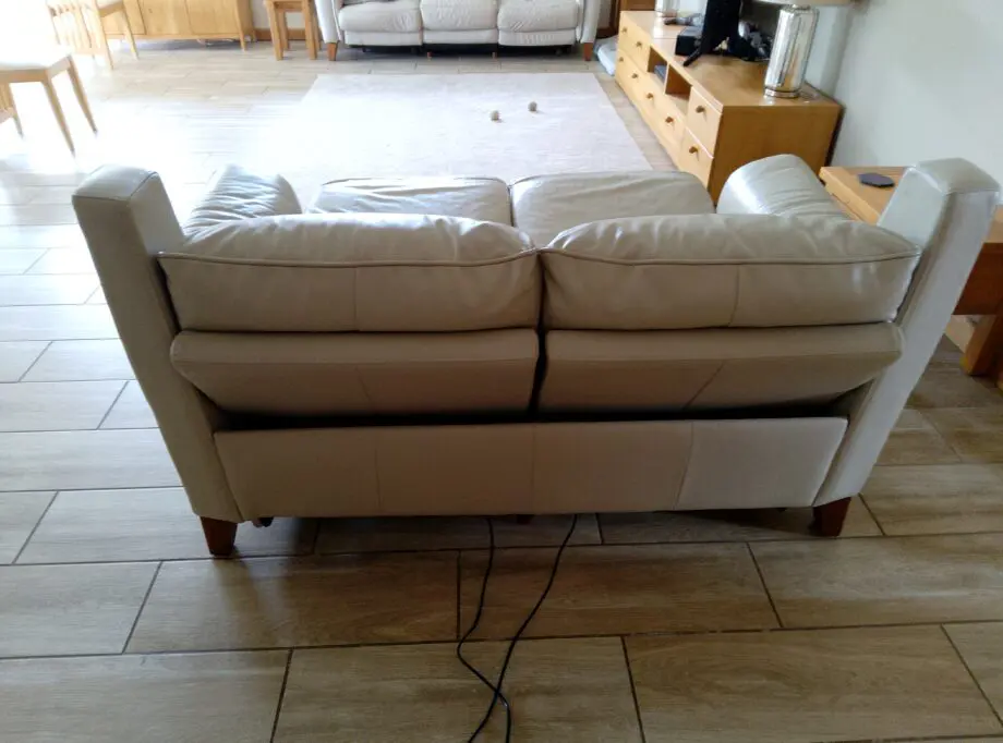 Leather Reclining 2 Seater Settee