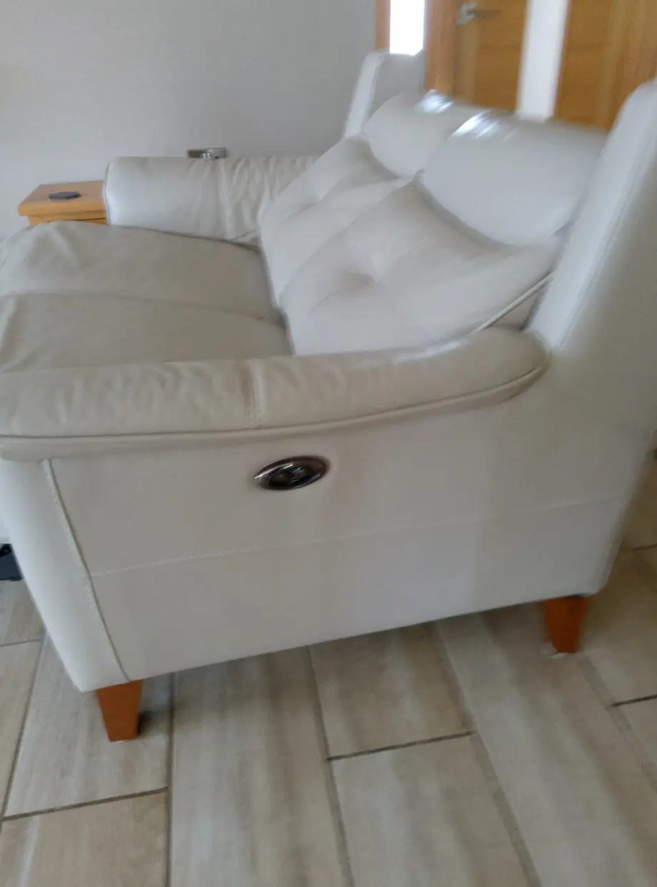 Leather Reclining 2 Seater Settee