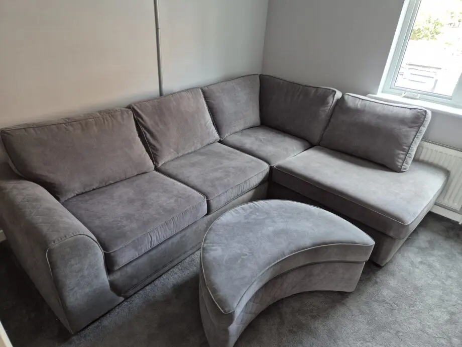 DFS Orka Right Hand Facing Arm Open End Deluxe Corner Sofa Bed