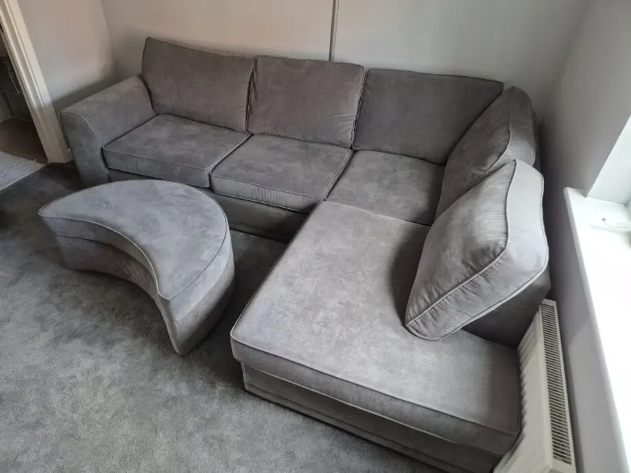 DFS Orka Right Hand Facing Arm Open End Deluxe Corner Sofa Bed