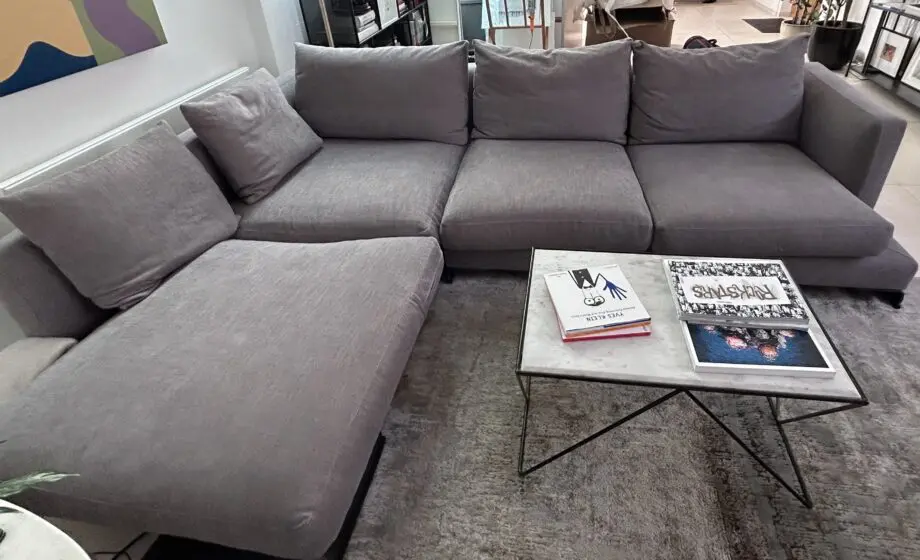 Grey Camerich Lazy Time Plus sofa -large chaise