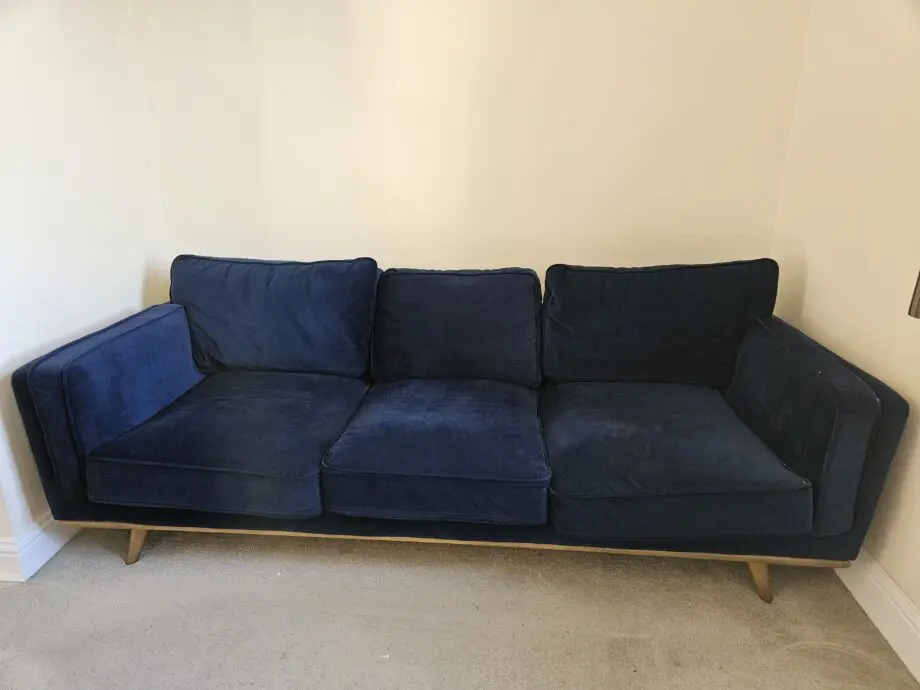 NCF Living Navy Blue 3 Seater Sofa