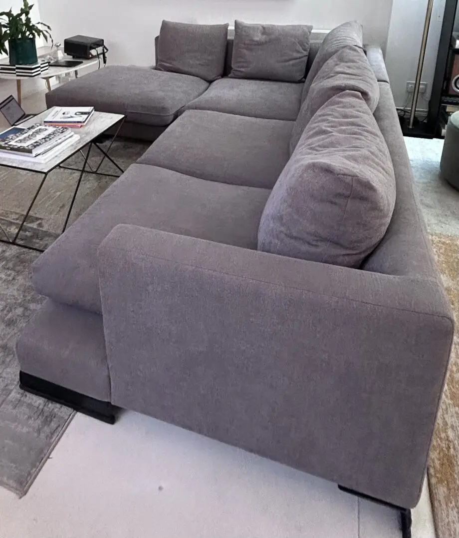 Grey Camerich Lazy Time Plus sofa -large chaise