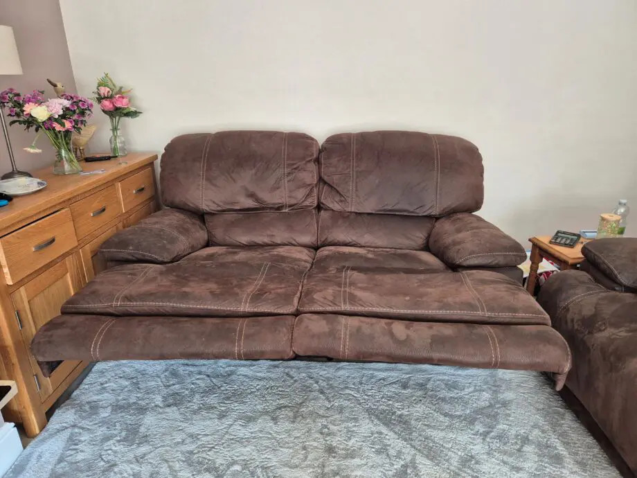 Harveys brown 3 seater & 4 seater sofas