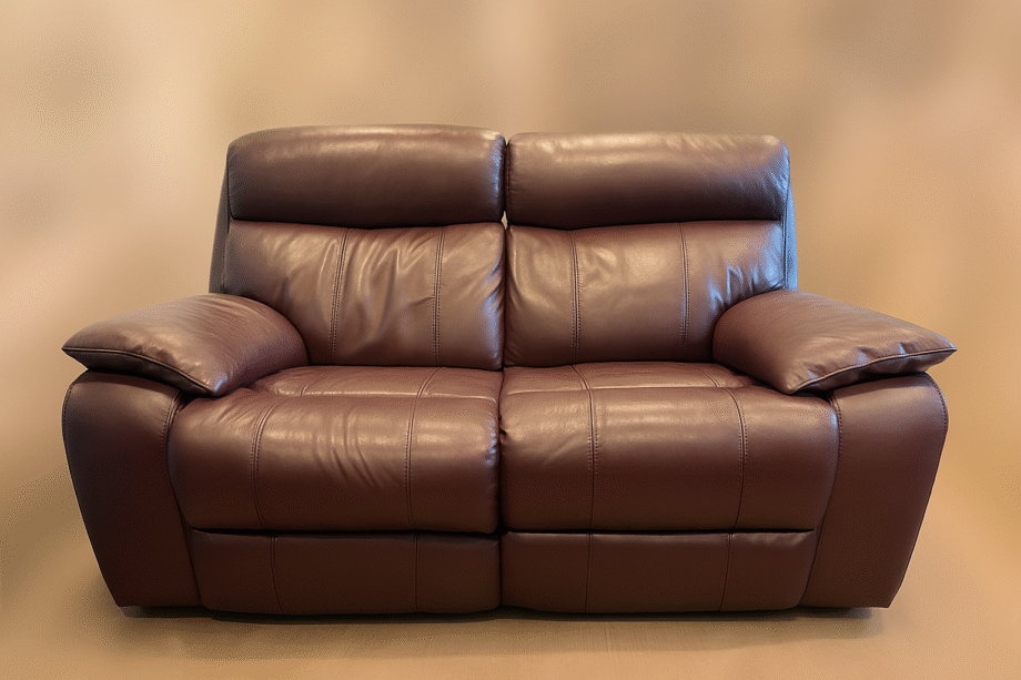 Moreno II 2 seater power leather sofa with power headrests