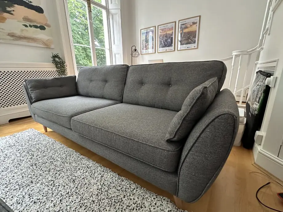 French Connection x DFS Zinc Grey 4 Seater Sofa