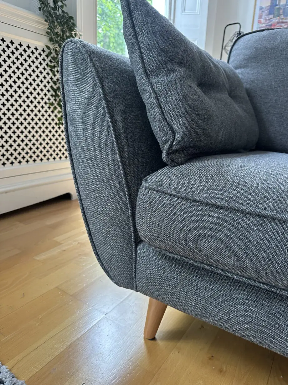 French Connection x DFS Zinc Grey 4 Seater Sofa