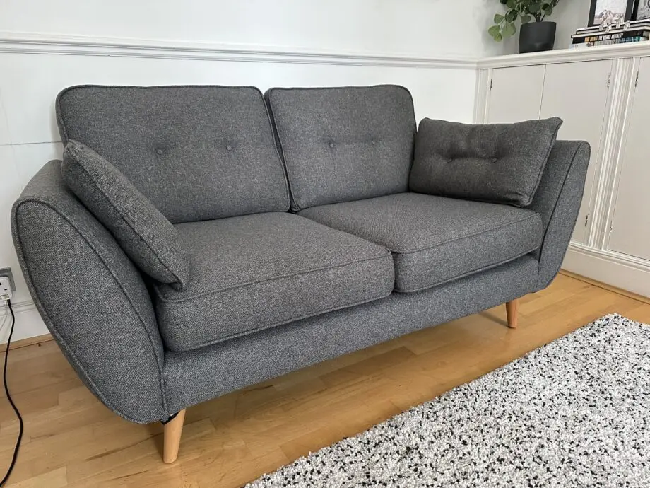 French Connection x DFS Zinc Grey 2 Seater Sofa