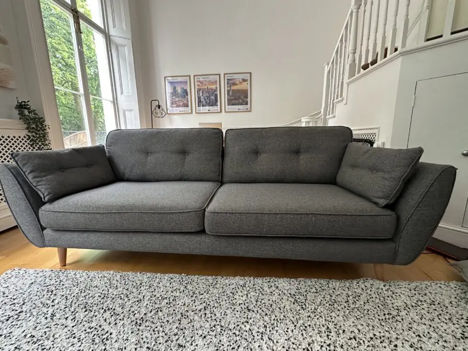 French Connection x DFS Zinc Grey 4 Seater Sofa