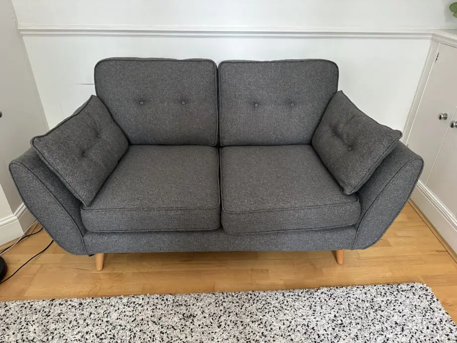 French Connection x DFS Zinc Grey 2 Seater Sofa