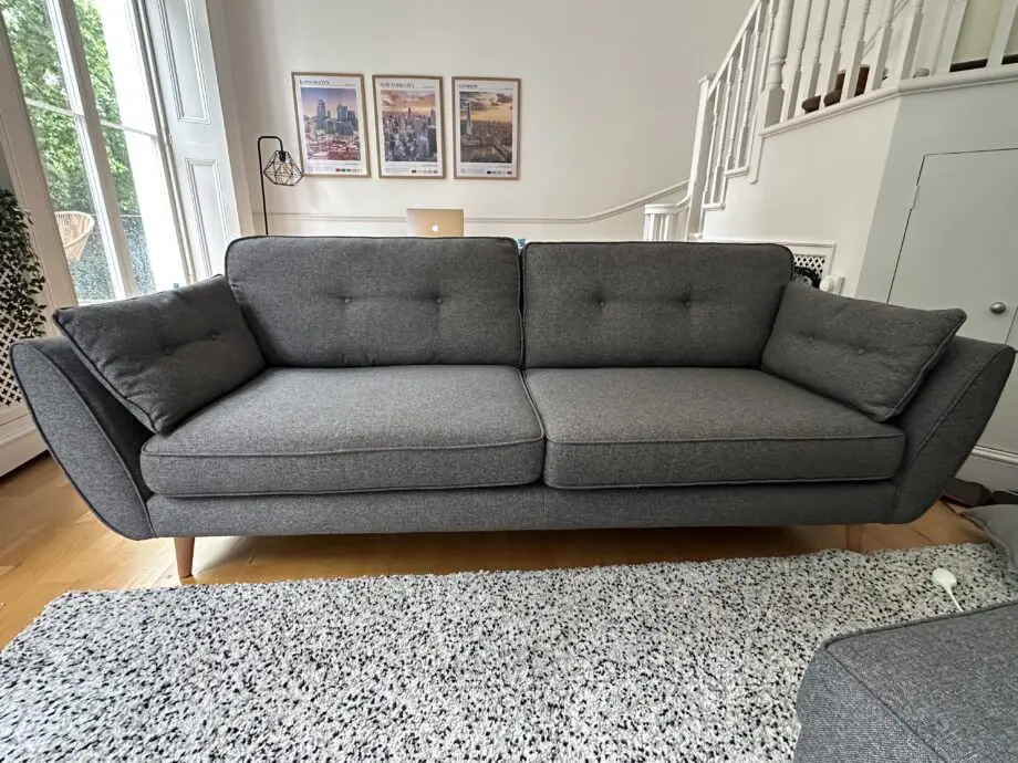 French Connection x DFS Zinc Grey 4 Seater Sofa