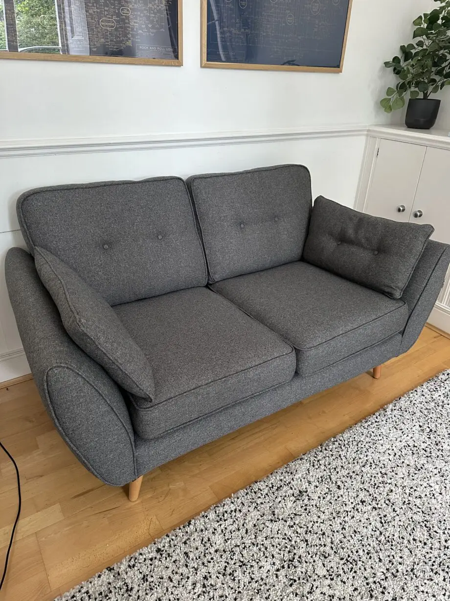 French Connection x DFS Zinc Grey 2 Seater Sofa
