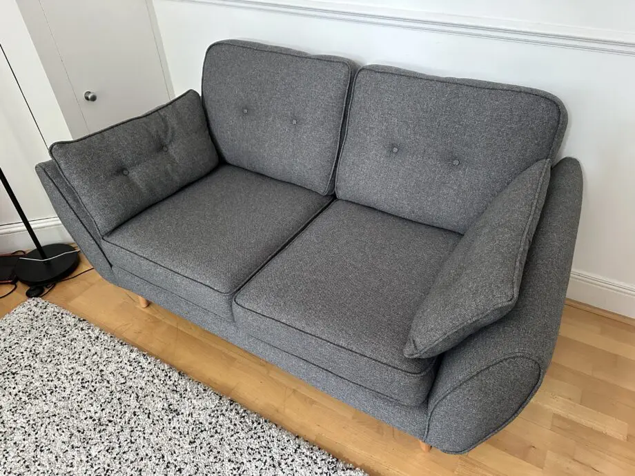 French Connection x DFS Zinc Grey 2 Seater Sofa