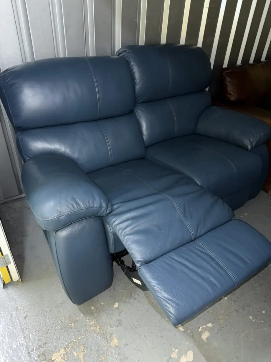 Blue Recliner Sofa
