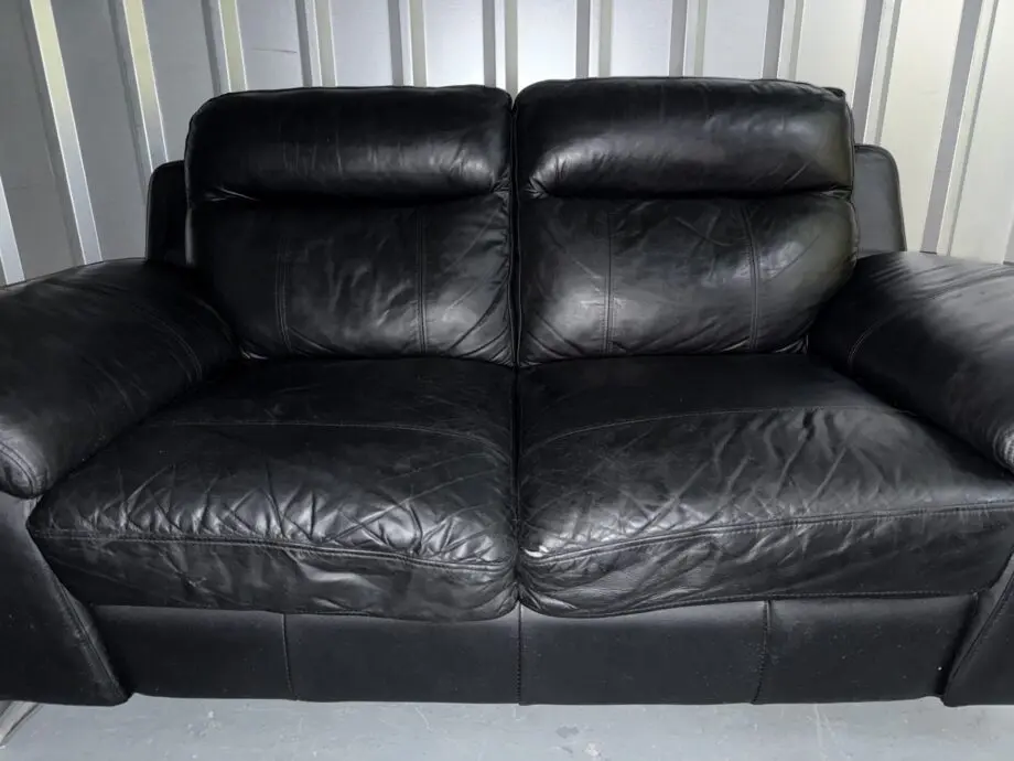 Black Leather Sofa