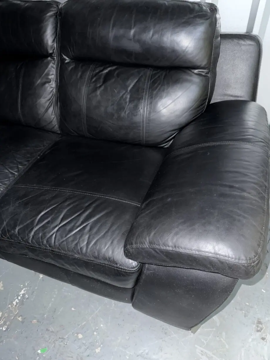 Black Leather Sofa