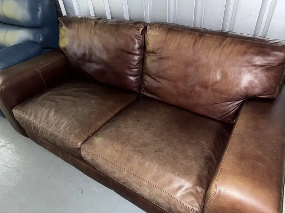 Brown Leather Sofa