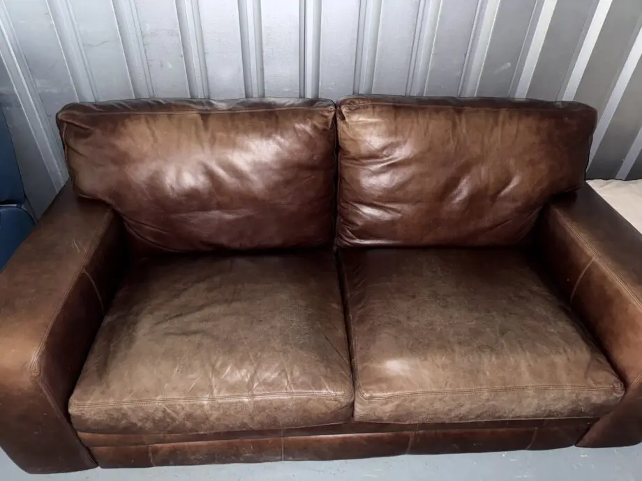 Brown Leather Sofa