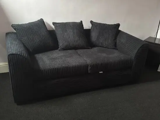 Black 2 seater sofa