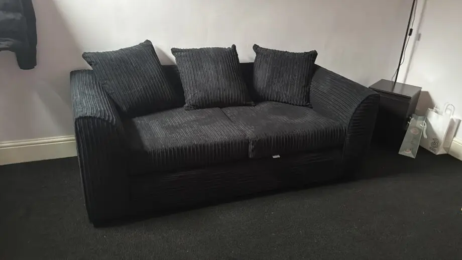 Black 2 seater sofa