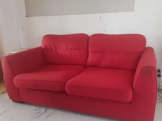DFS Red 3 seater sofa's