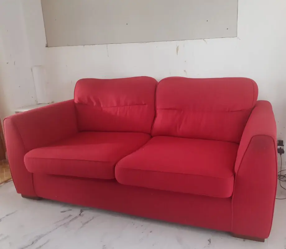 DFS Red 3 seater sofa's