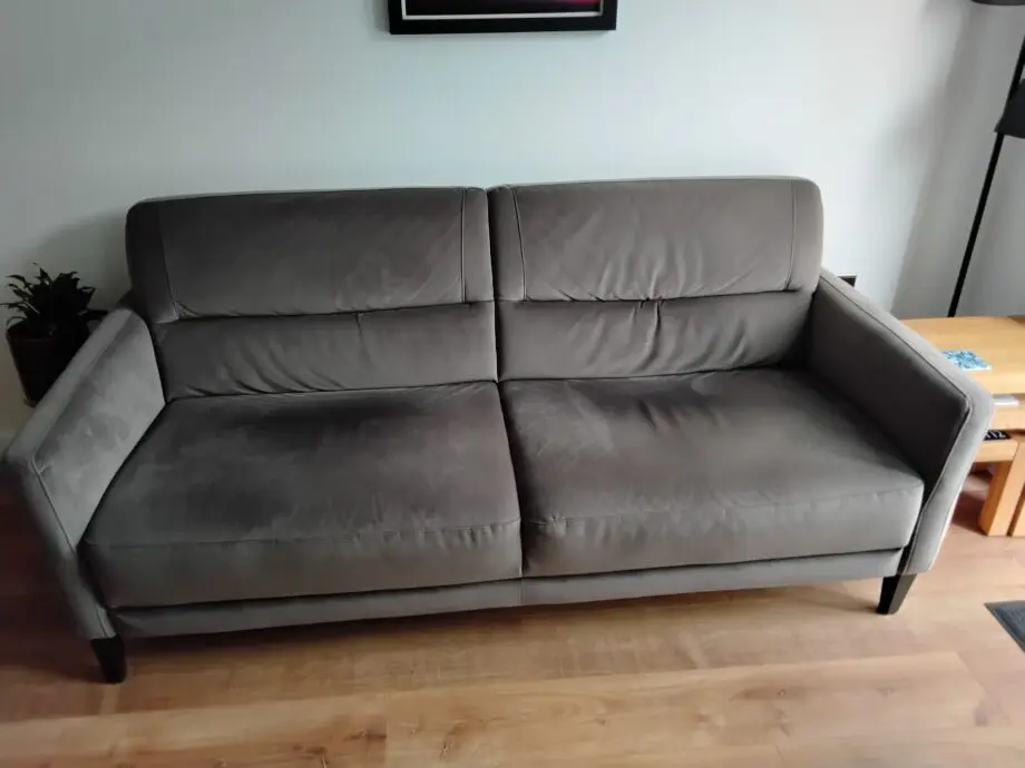 Oak Furniture Land 'Vittoria' 3 seater sofa in mink fabric